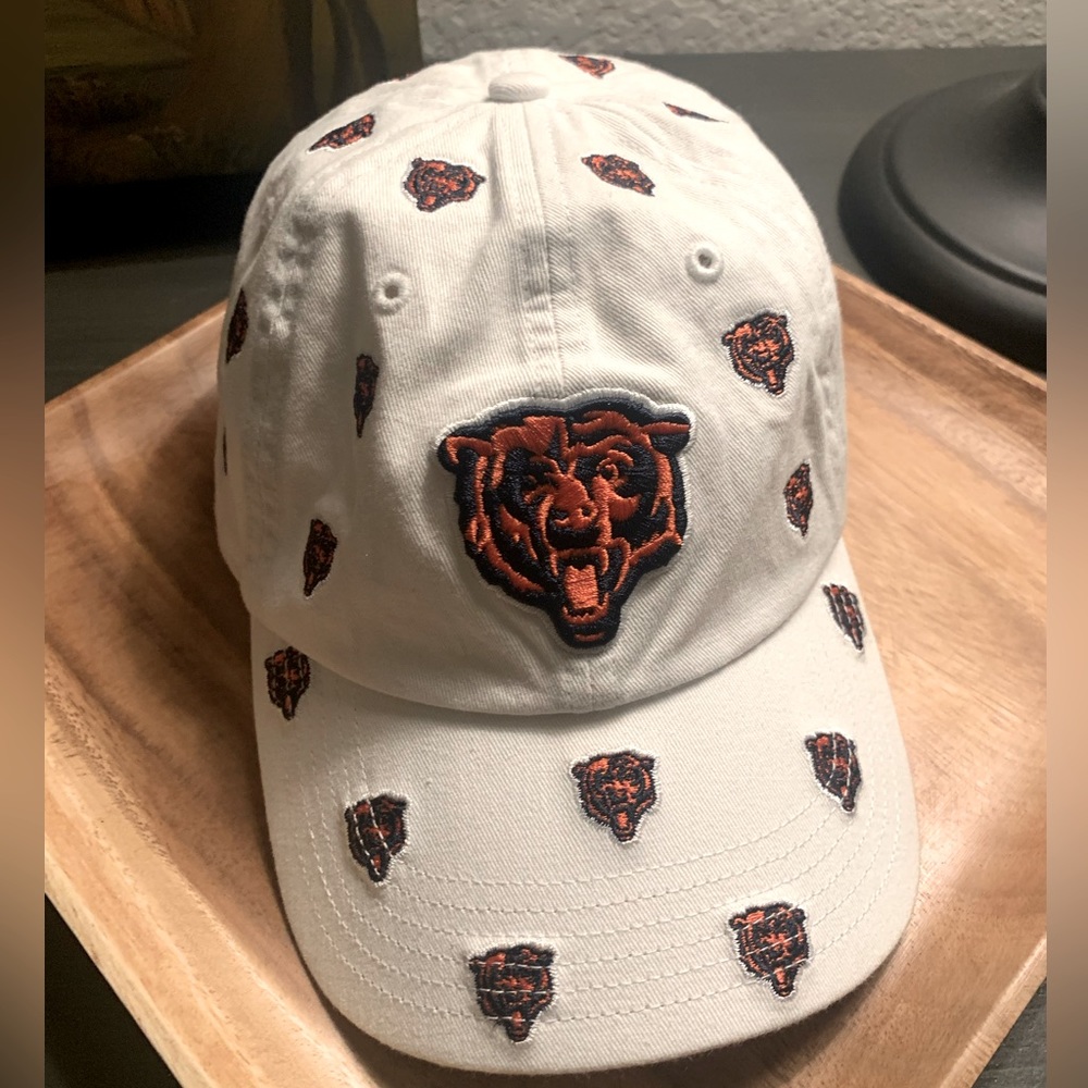 Women's Chicago Bears '47 White Confetti Clean Up Logo Adjustable Hat